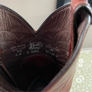 Rust color leather Cowboy boots